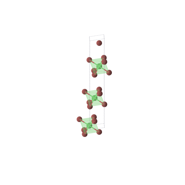 Crystal structure of NiBr2 (trigonal, R-3m (No. 166))