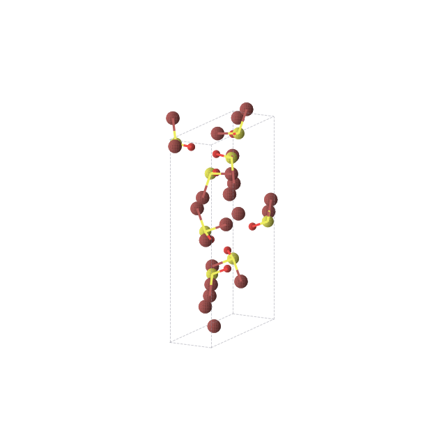 Crystal structure of Br16O8S8 (orthorhombic, Pca21 (No. 29))