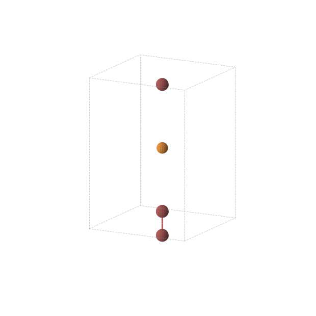 Crystal structure of PBr2 (tetragonal, P4/mmm (No. 123))