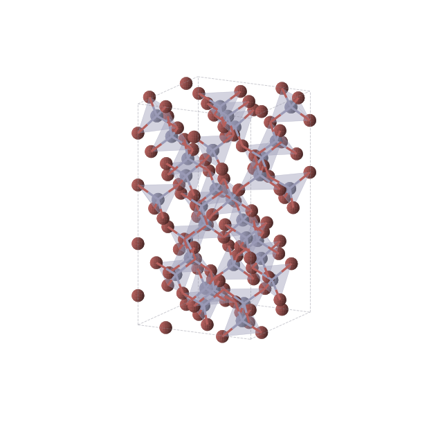 Crystal structure of ZnBr2 (tetragonal, I41/acd (No. 142))