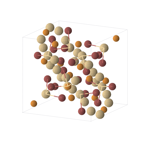 Crystal structure of Br24Cd32P16 (cubic, Pa-3 (No. 205))