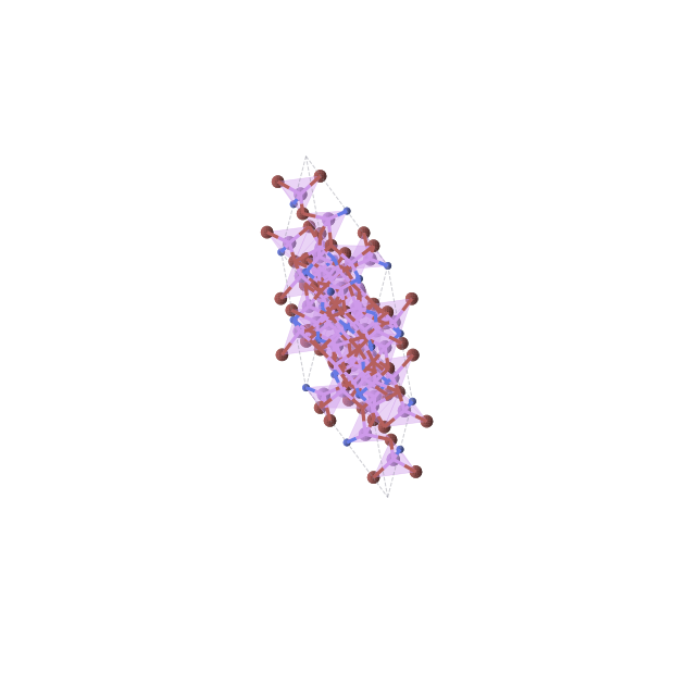 Crystal structure of Li6Br3N (orthorhombic, Ibca (No. 73))