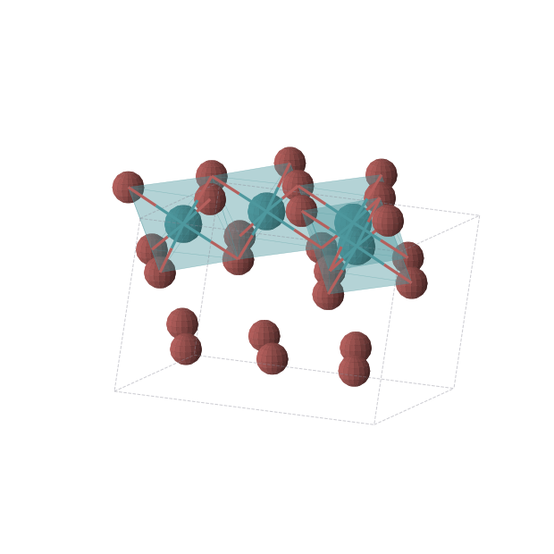 Crystal structure of RhBr3 (monoclinic, C2/m (No. 12))