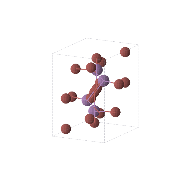 Crystal structure of SbBr3 (orthorhombic, Pnma (No. 62))
