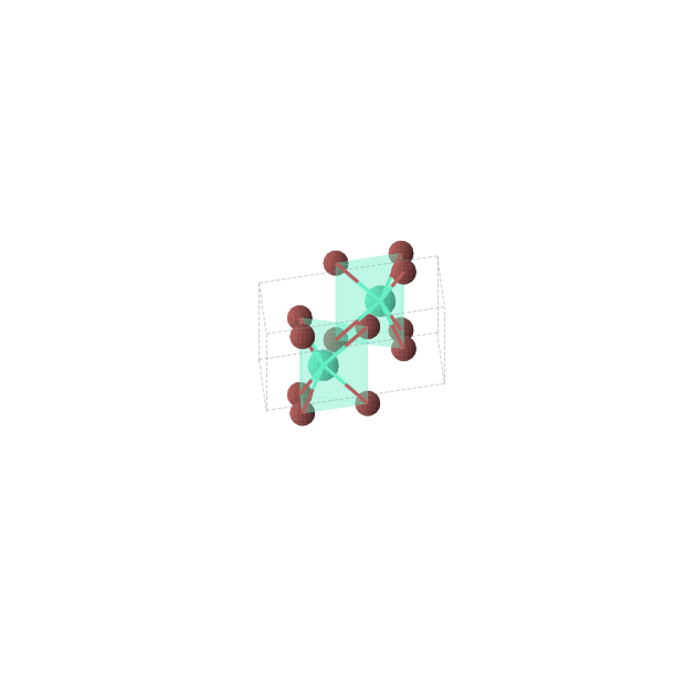 Crystal structure of TbBr3 (hexagonal, P63/mmc (No. 194))