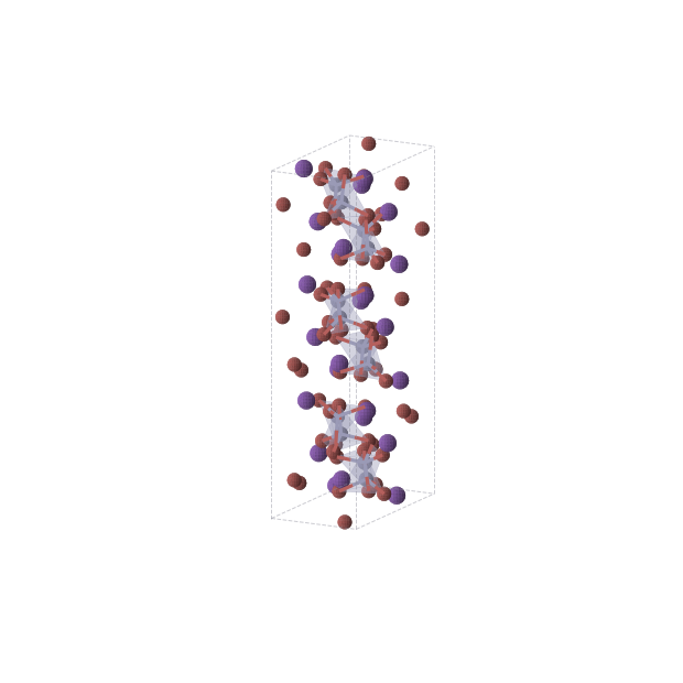 Crystal structure of Br16Rb8Zn4 (orthorhombic, Pna21 (No. 33))