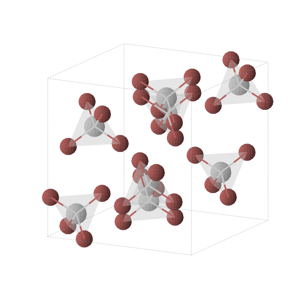 Crystal structure of TiBr4 (cubic, Pa-3 (No. 205))