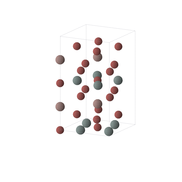 Crystal structure of Br10In2Sn4 (tetragonal, I4/mcm (No. 140))