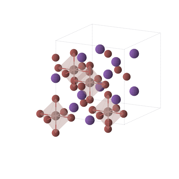 Crystal structure of Rb3InBr6 (cubic, Fm-3m (No. 225))