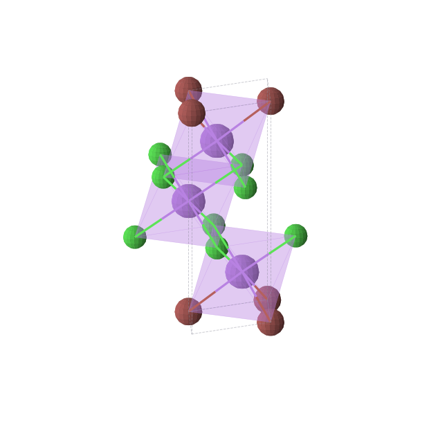 Crystal structure of Na3BrCl2 (trigonal, P-3m1 (No. 164))