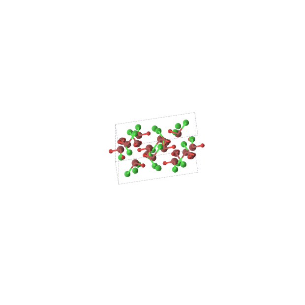 Crystal structure of BrClO (trigonal, R-3 (No. 148))