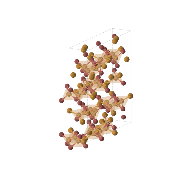 Crystal structure of BrCuTe (orthorhombic, Fddd (No. 70))