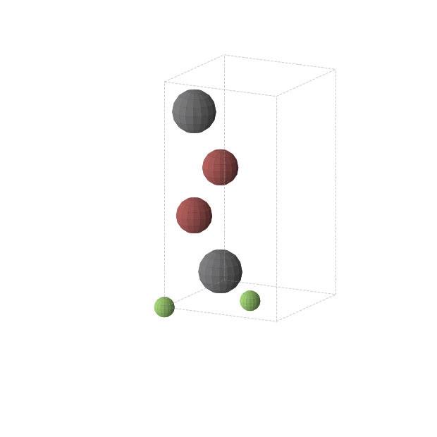 Crystal structure of PbBrF (tetragonal, P4/nmm (No. 129))