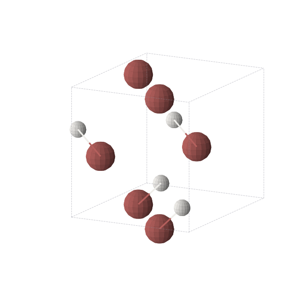 Crystal structure of HBr (orthorhombic, Cmc21 (No. 36))