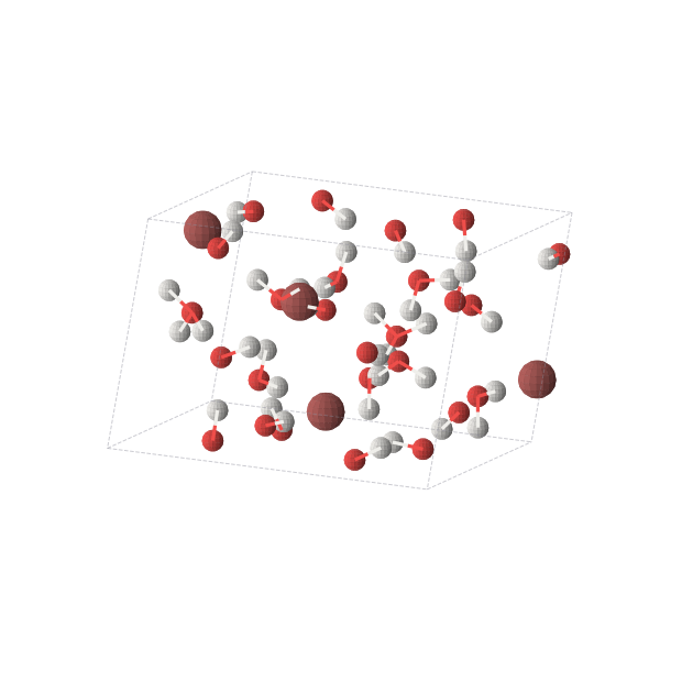 Crystal structure of H9BrO4 (monoclinic, P21 (No. 4))