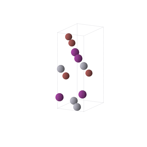 Crystal structure of Br2Hg2I2 (orthorhombic, Cmc21 (No. 36))