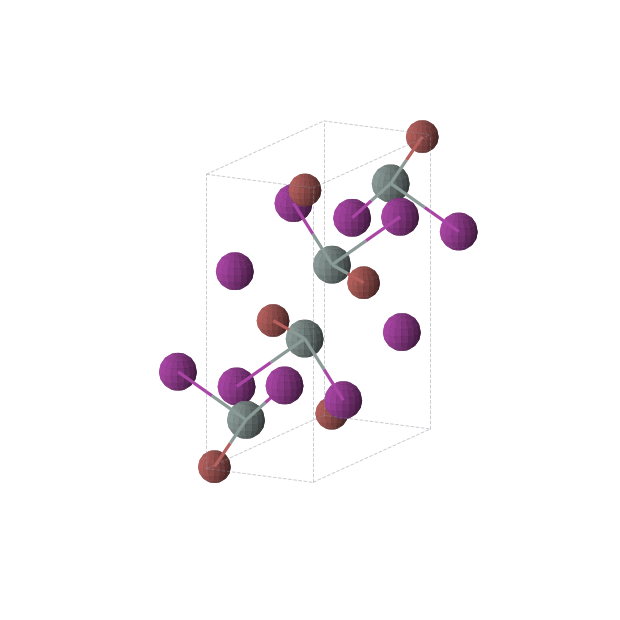 Crystal structure of SnIBr (orthorhombic, Pnma (No. 62))
