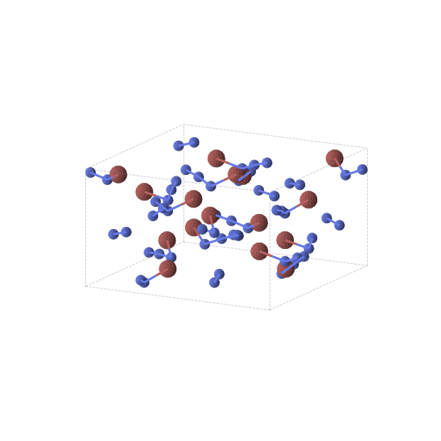 Crystal structure of BrN3 (tetragonal, I41cd (No. 110))