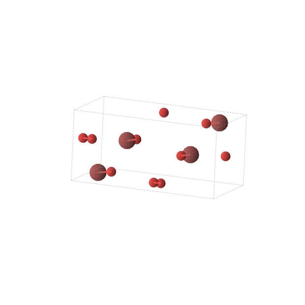 Crystal structure of BrO2 (monoclinic, P21/c (No. 14))