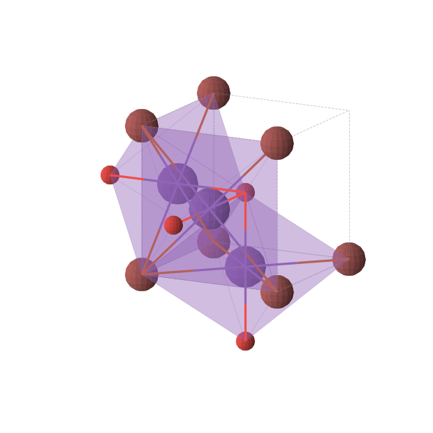 Crystal structure of Rb3BrO (cubic, Pm-3m (No. 221))