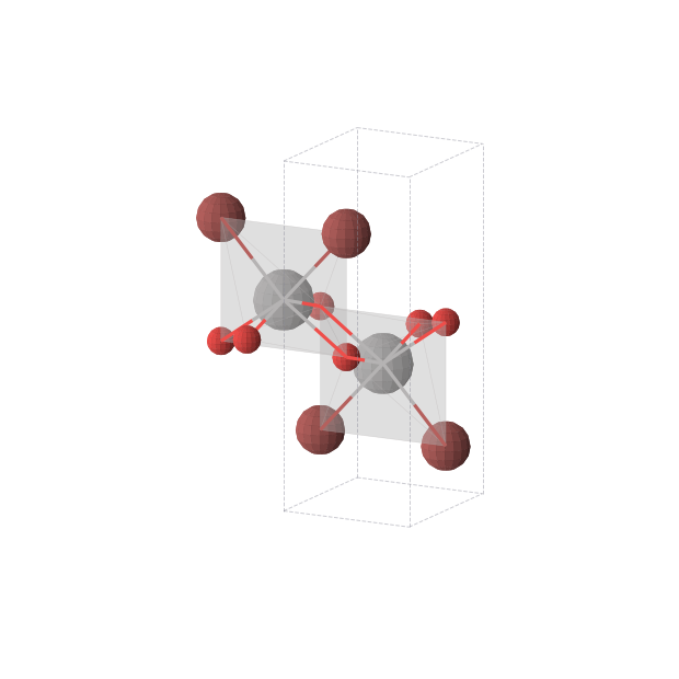 Crystal structure of VBrO (orthorhombic, Pmmn (No. 59))
