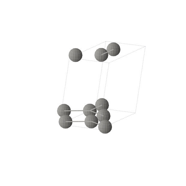 Crystal structure of C (monoclinic, C2/m (No. 12))