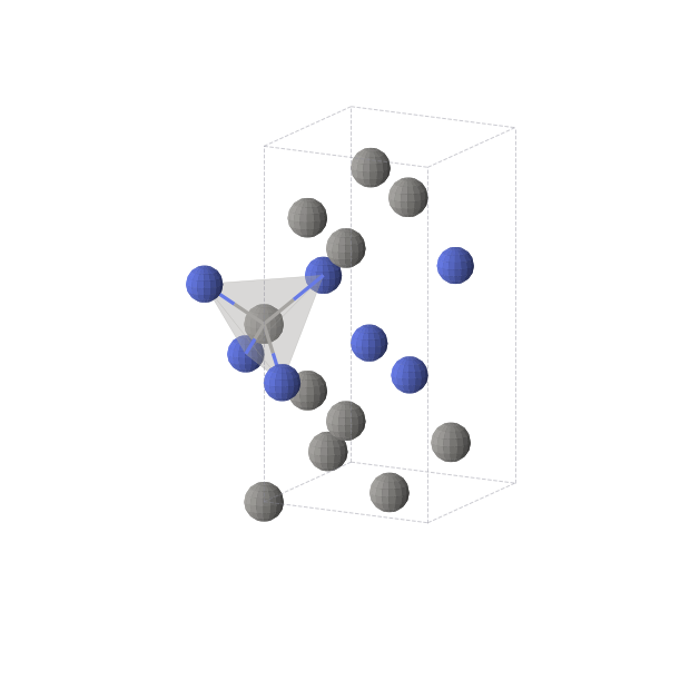 Crystal structure of C11N4 (tetragonal, P-42m (No. 111))