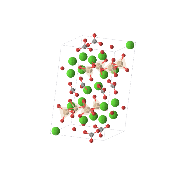 Crystal structure of C8Ca20O52Si8 (monoclinic, P21/c (No. 14))