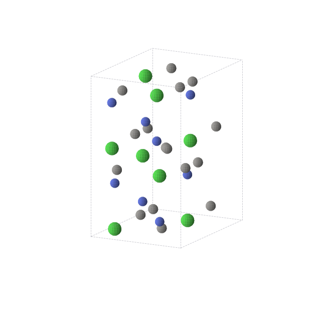 Crystal structure of C2NCl (orthorhombic, Ibam (No. 72))