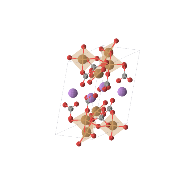 Crystal structure of LiCu2C2O7 (monoclinic, P21/c (No. 14))