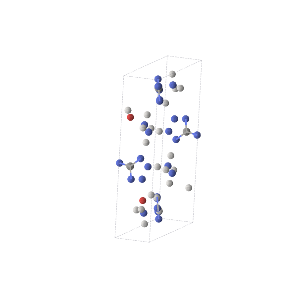 Crystal structure of C4H24N28O2 (monoclinic, P2/c (No. 13))