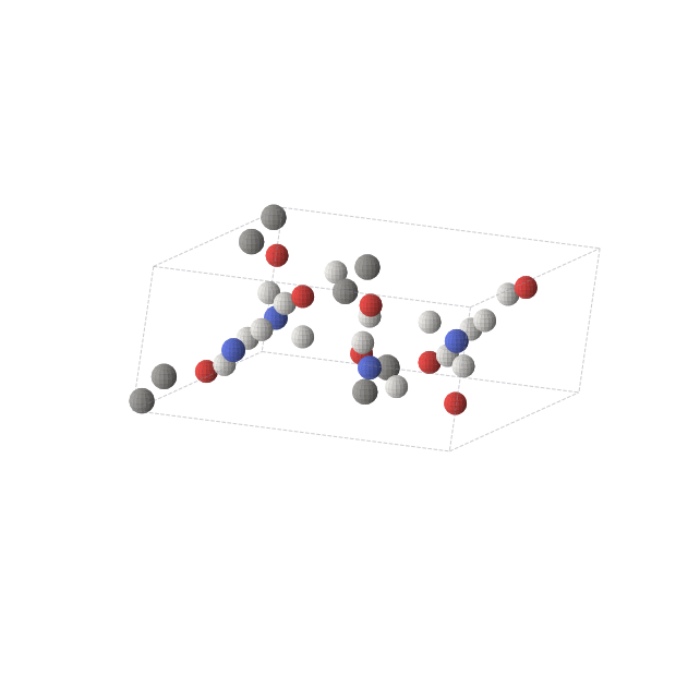 Crystal structure of H4C2NO2 (monoclinic, C2/m (No. 12))