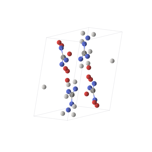 Crystal structure of C4H14N14O12 (triclinic, P-1 (No. 2))