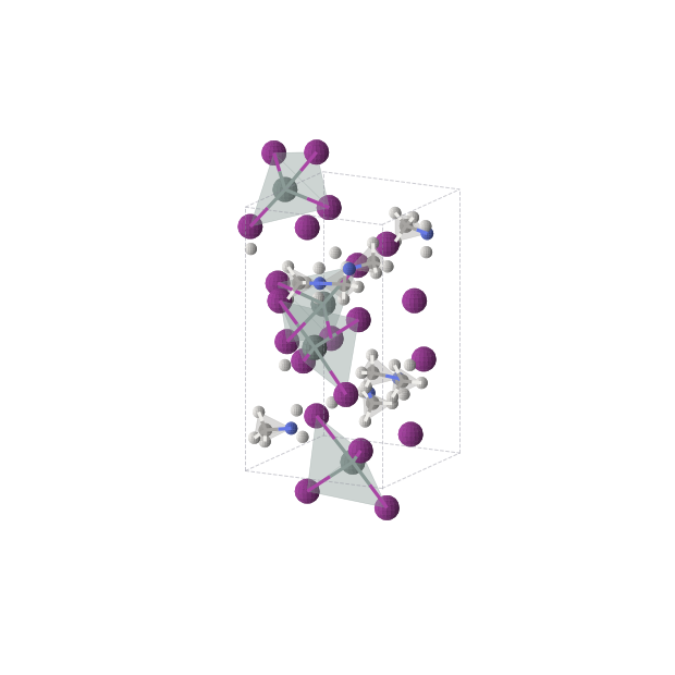 Crystal structure of C8H32I12N4Sn4 (orthorhombic, Pna21 (No. 33))