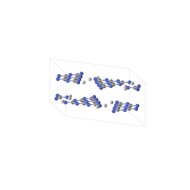 Crystal structure of HC2N3 (monoclinic, Cm (No. 8))