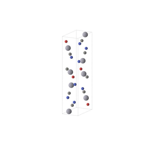 Crystal structure of C8Hg8N8O4 (orthorhombic, Pnma (No. 62))