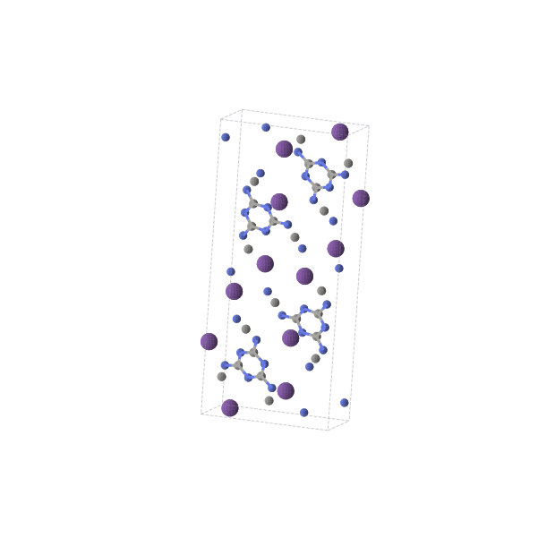 Crystal structure of C8N12Rb4 (monoclinic, P21/c (No. 14))