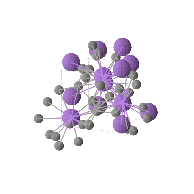 Crystal structure of NaC2 (cubic, P4332 (No. 212))