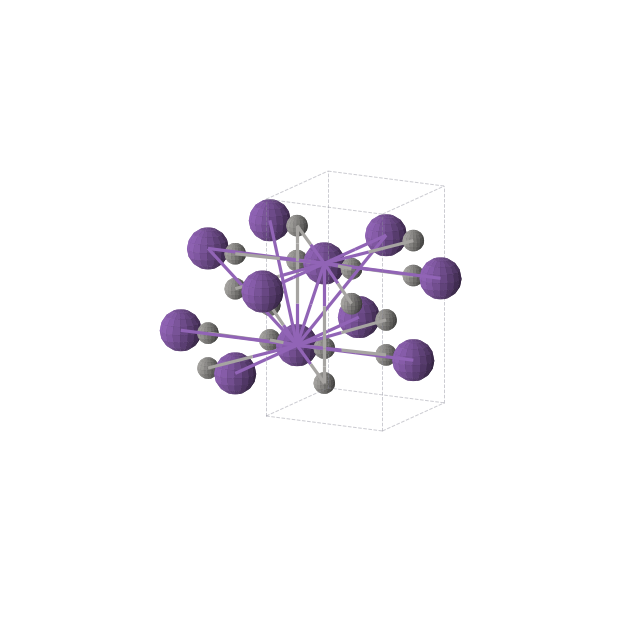 Crystal structure of RbC2 (tetragonal, P4/nmm (No. 129))