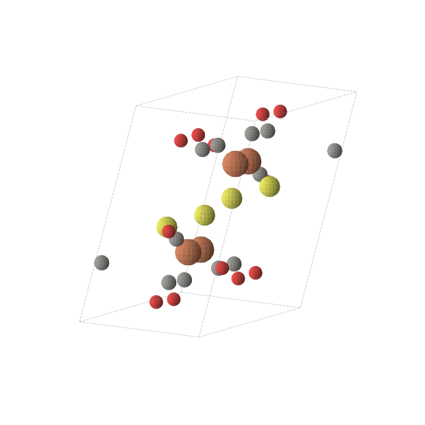 Crystal structure of C12Fe4O12S4 (triclinic, P-1 (No. 2))