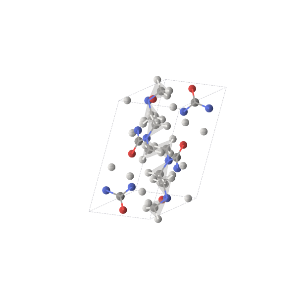 Crystal structure of H8C3N2O (orthorhombic, Fdd2 (No. 43))