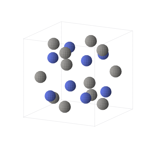 Crystal structure of C3N2 (cubic, P-43m (No. 215))