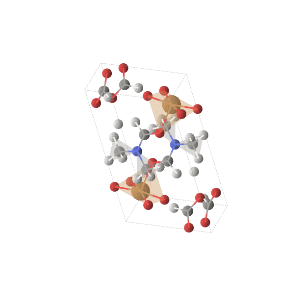 Crystal structure of C10Cu2H18N2O10 (triclinic, P-1 (No. 2))