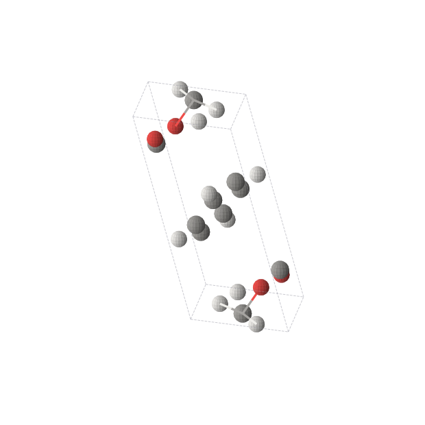 Crystal structure of H4C5O2 (triclinic, P-1 (No. 2))