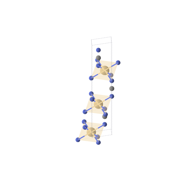 Crystal structure of CdCN2 (trigonal, R-3m (No. 166))