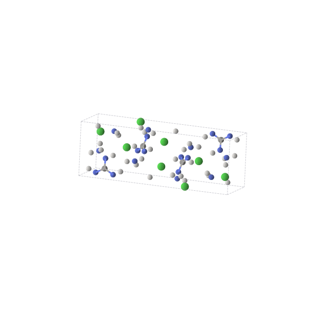 Crystal structure of C4Cl8H36N20 (monoclinic, P21/c (No. 14))