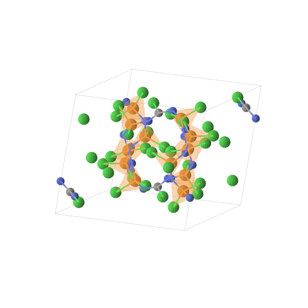 Crystal structure of C4Cl28N16P12 (monoclinic, P21/c (No. 14))