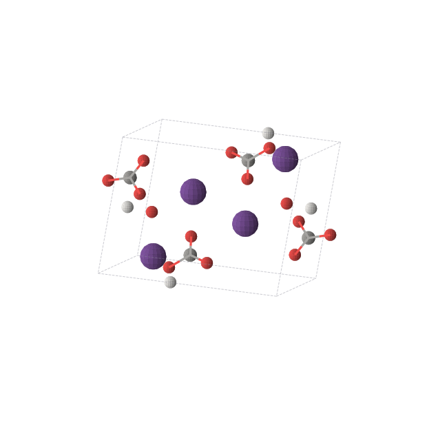 Crystal structure of CsHCO3 (monoclinic, P21/c (No. 14))