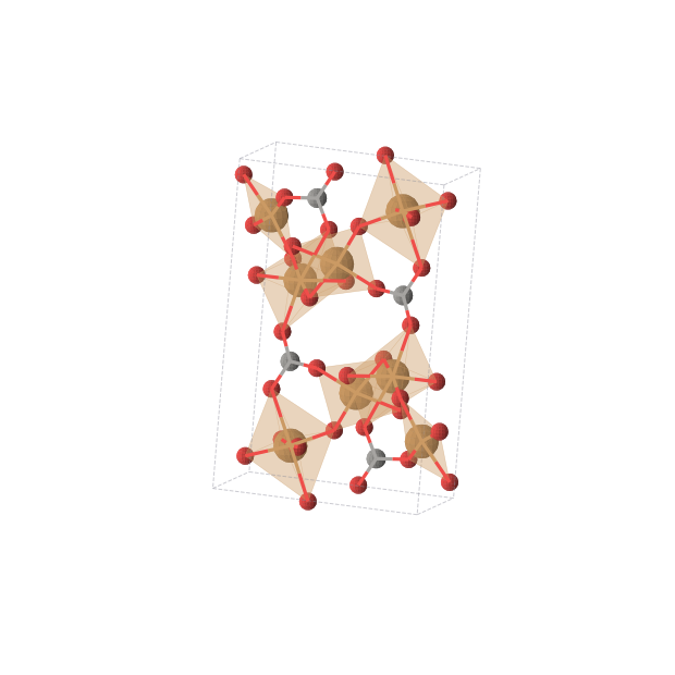 Crystal structure of Cu2CO5 (monoclinic, P21/c (No. 14))