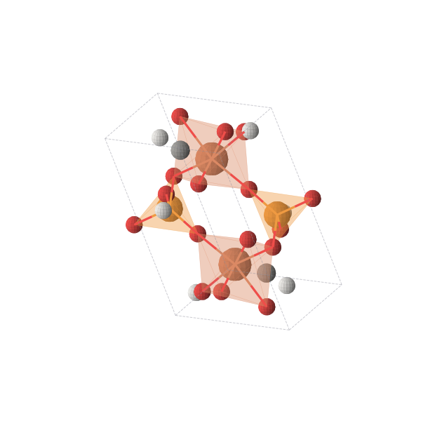 Crystal structure of FePH3CO7 (triclinic, P-1 (No. 2))